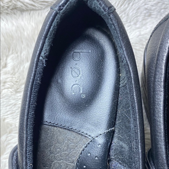b.o.c. Black Loafers Slip-On Comfort Shoes - Picture 2 of 7